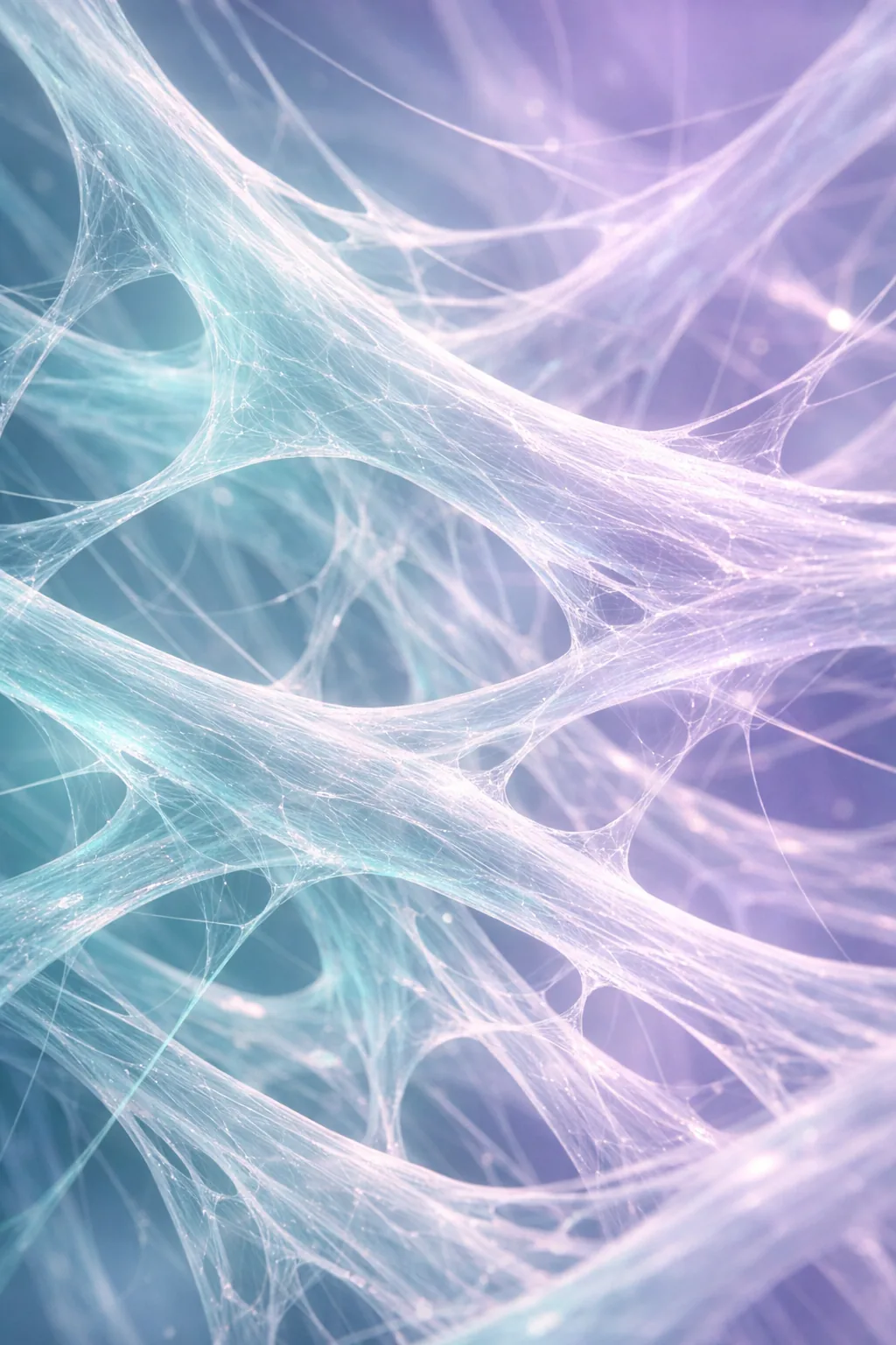 Fascia fibres photographed close, layer on layer